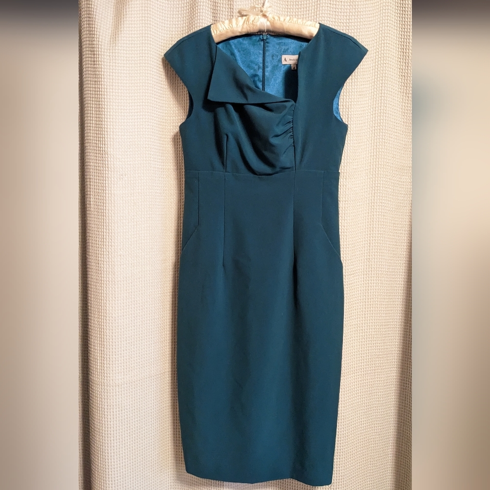 Ava & Aiden Shift Dress Blue-Green/Teal size 4